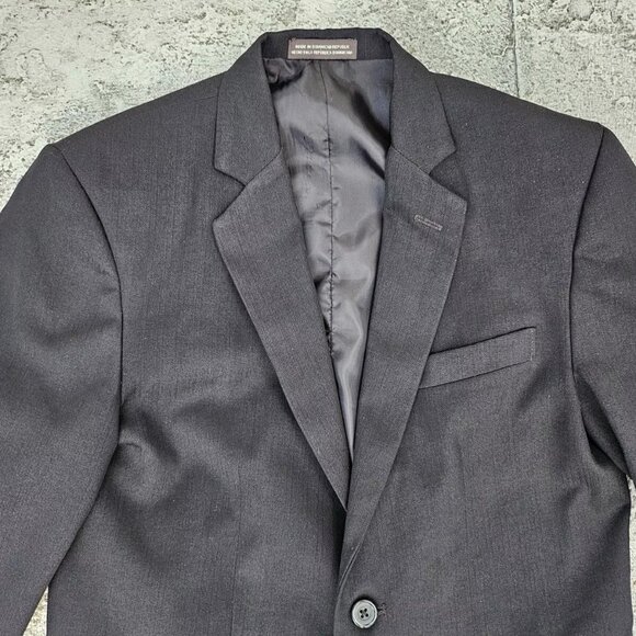 Dockers Kids Blazer Black Sport Coat Jacket Size 14 Husky - Picture 5 of 11